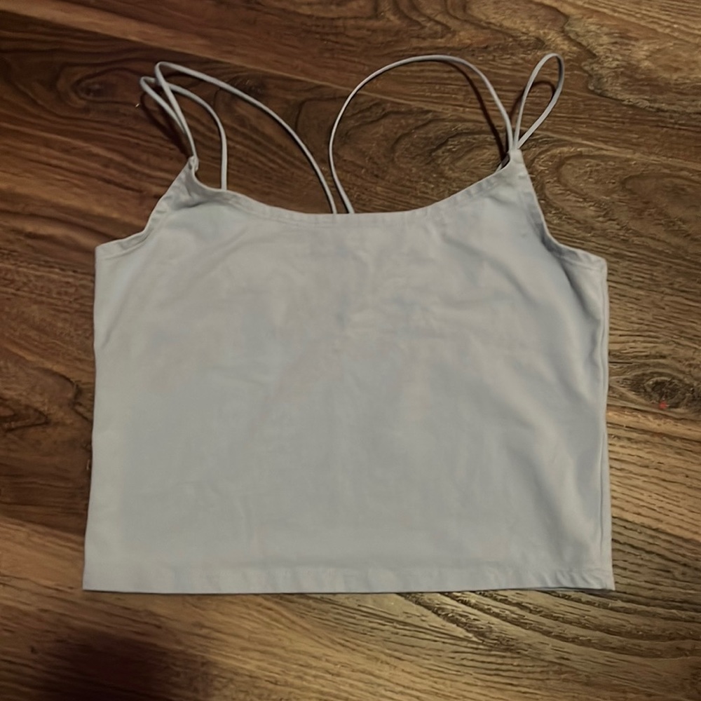 Abercrombie & Fitch Baby Blue Crop Top